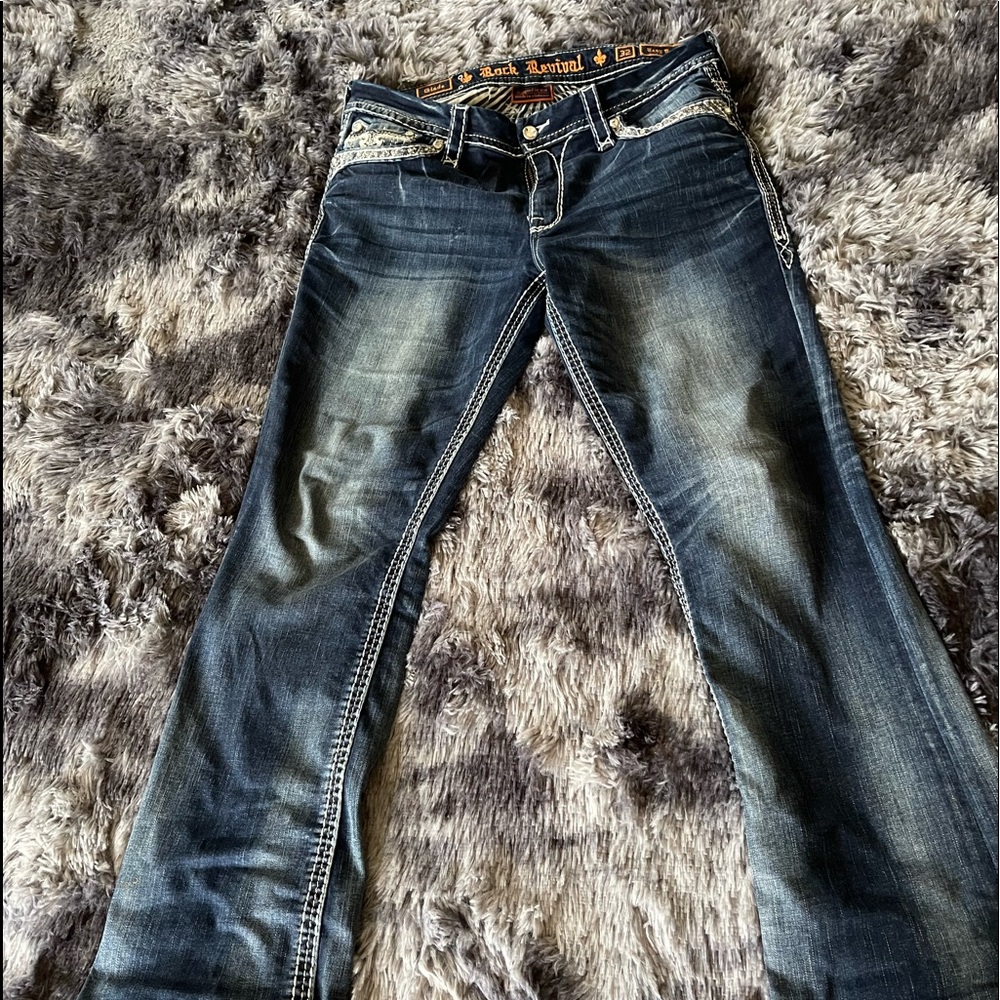Rock Revival Blue Jeans
